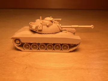 Letrero o emblema decorativo: M48 Patton MBT 1:100 scale — vista de referencia 3