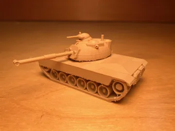 Letrero o emblema decorativo: M48 Patton MBT 1:100 scale — vista de referencia 5