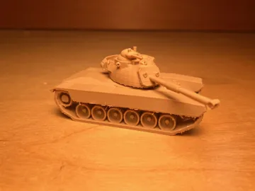 Letrero o emblema decorativo: M48 Patton MBT 1:100 scale — vista de referencia 4