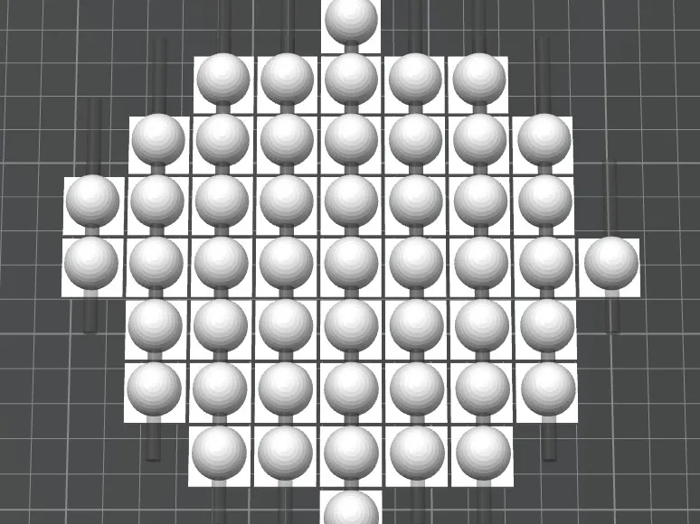 acrylic flatback attachment for beadable items
