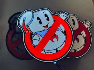 Marshmallow Man Light Box - Ghostbusters Fan Art 