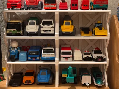 Rack for Toddlers Toy Cars