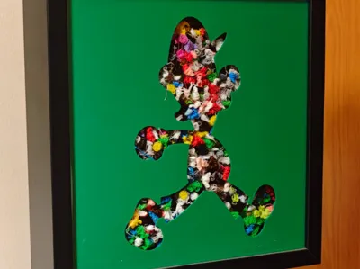 Luigi poop IKEA SANNAHED 25x25cm