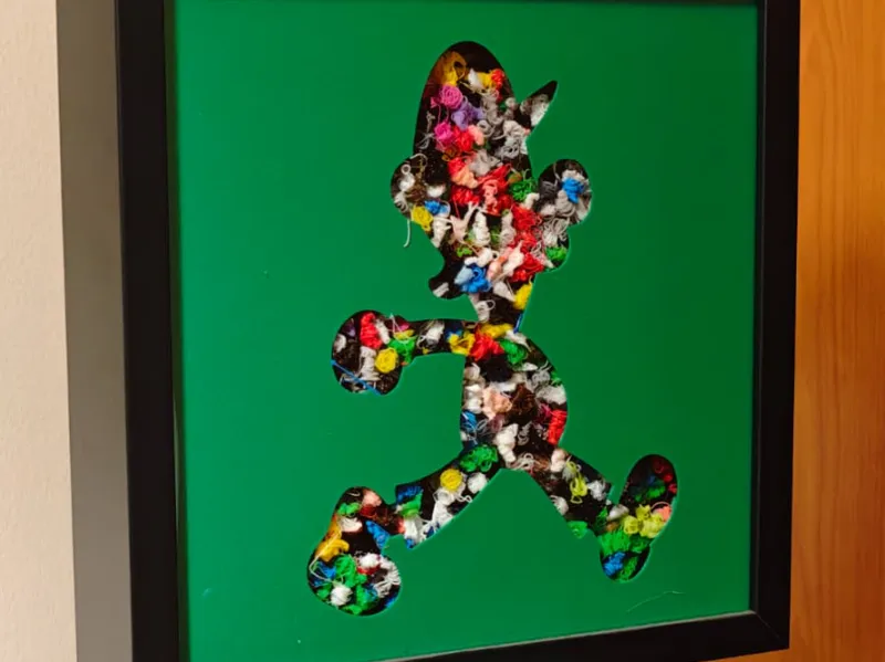 Luigi poop IKEA SANNAHED 25x25cm