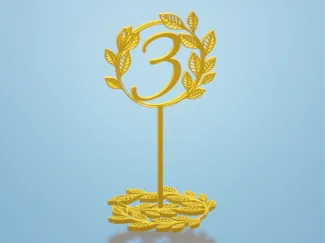 Elegant table numbers for weddings & events 1-10