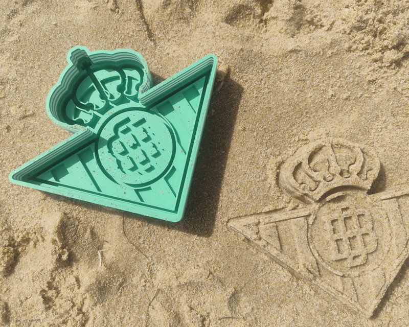 Real Betis Balompie shield mold for sand