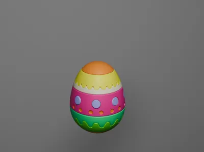 Cute Colorful Easter Egg