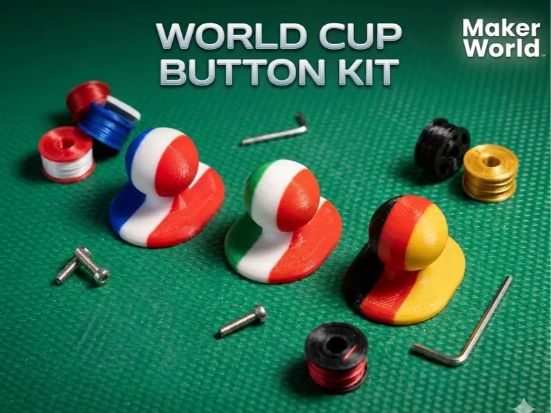 World Cup Button Kit - Bottoni per giacca da Chef