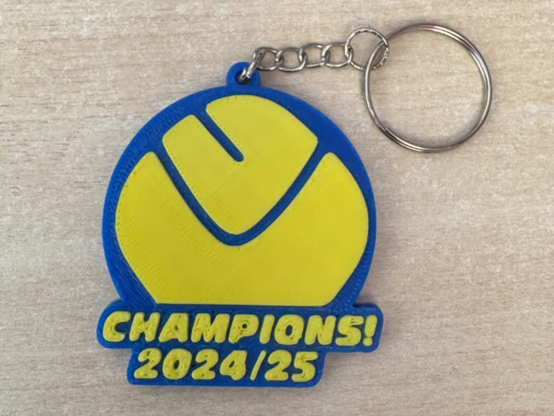 Leeds United Champions 2024 /25 Keychain