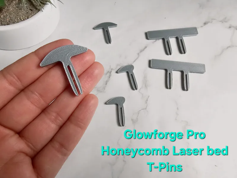 Glowforge Pro Honeycomb Laser bed T-pins