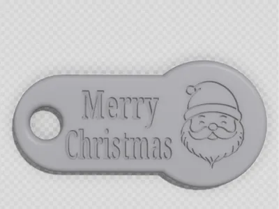 Festive shopping cart token in Christmas design 