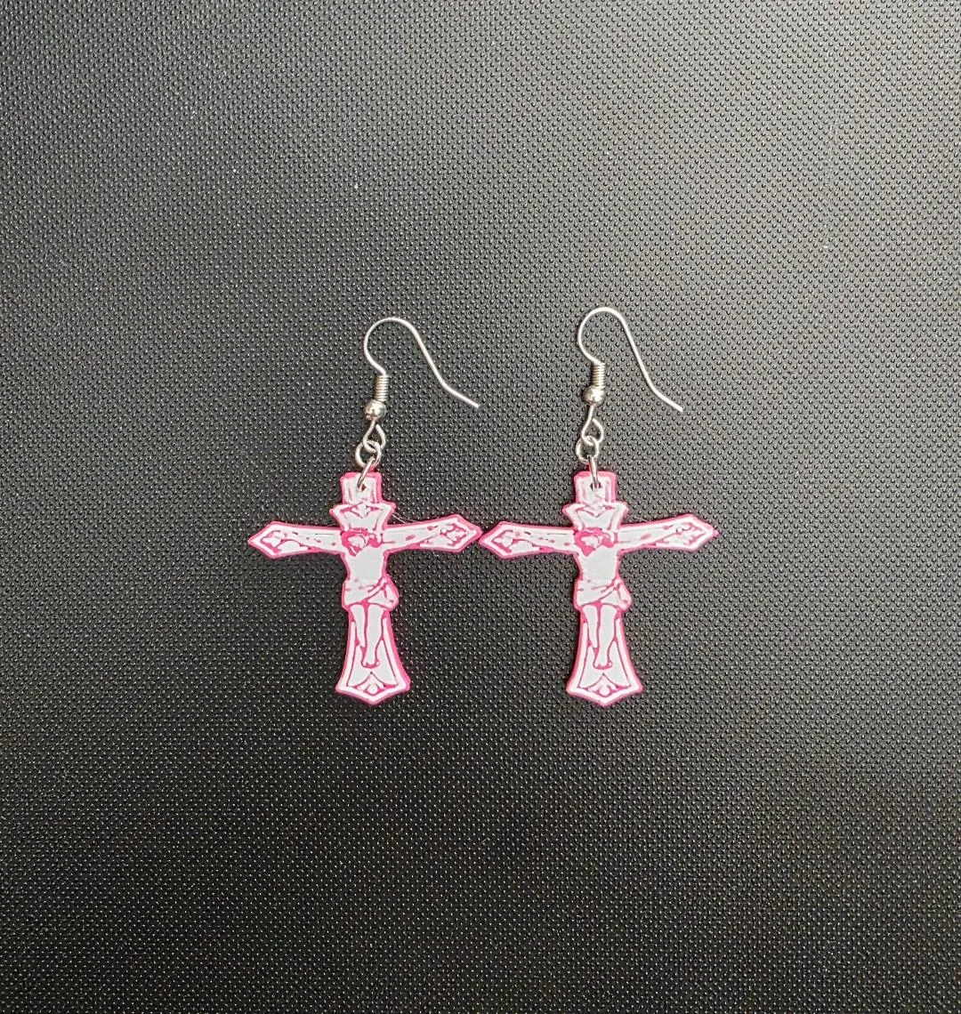 Jesus on the Cross Earrings view 2