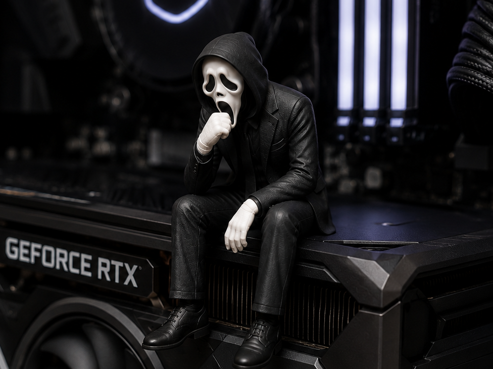 Ghost Face Sentado Na Beira Skin Terno Aristocrata