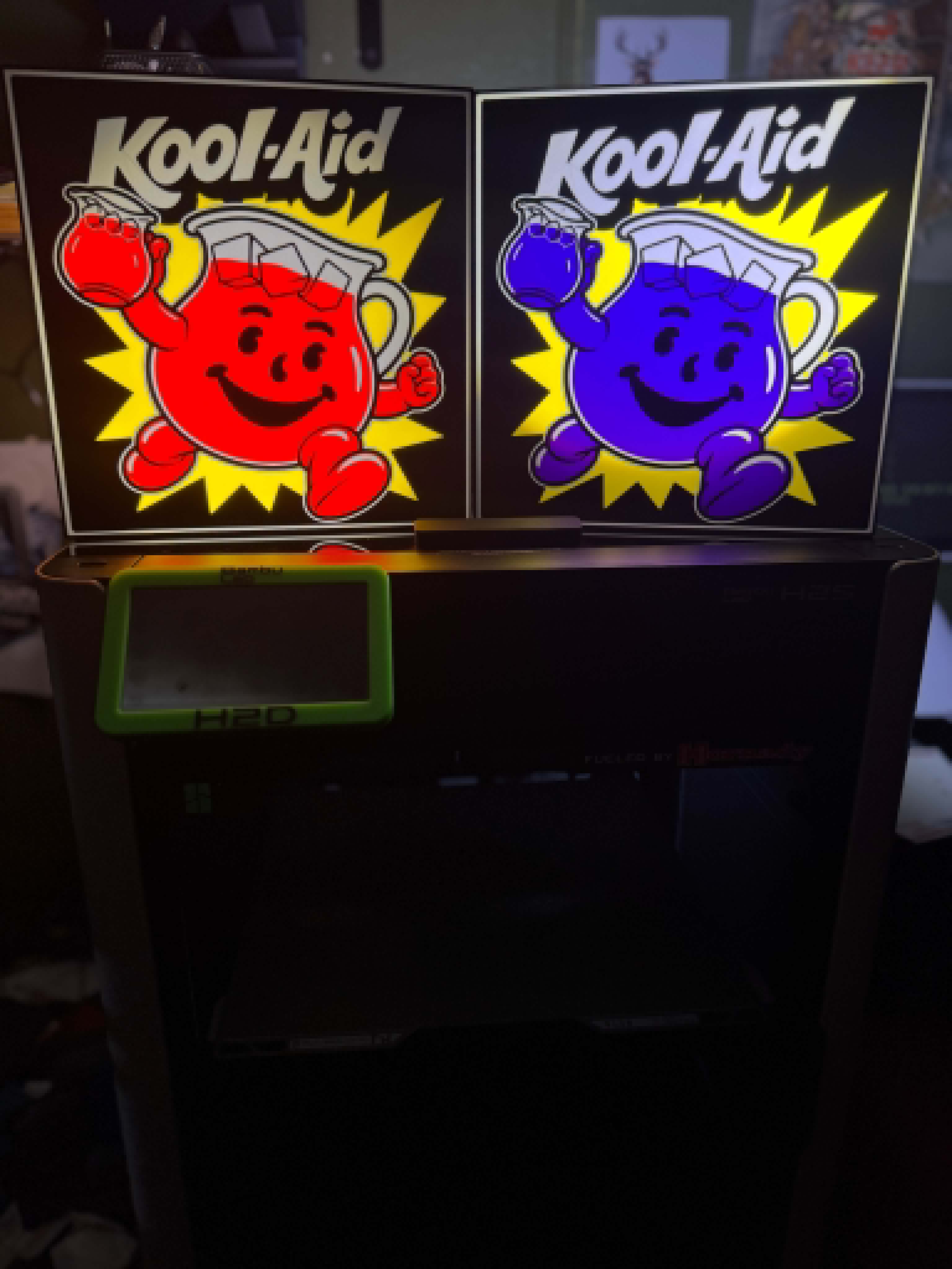Nostalgia retro kool-aid man illuminated sign/box - Free 3D Print Model ...