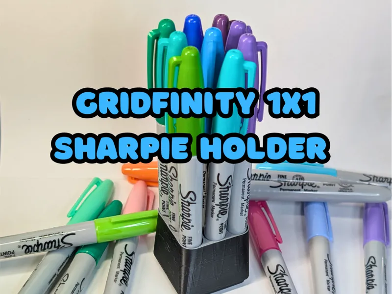 Sharpie Holder - Efficient Storage Gridfinity 1x1