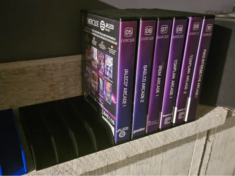 Evercade 10 game boxes holder