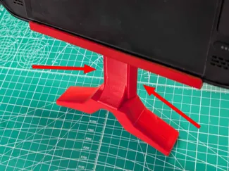 Support Piece for Adjustable Steamdeck belly stand