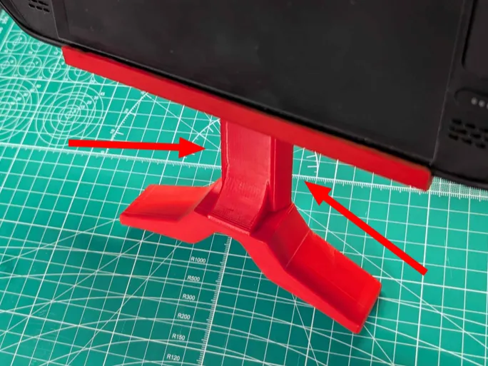 Support Piece for Adjustable Steamdeck belly stand