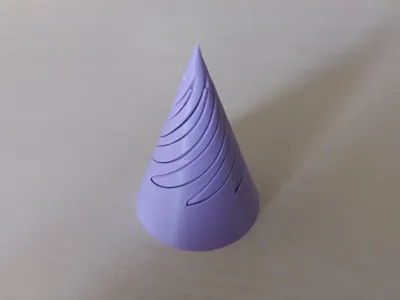 Cone-shaped pass-through