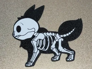 Pokemon Eevee Skeleton
