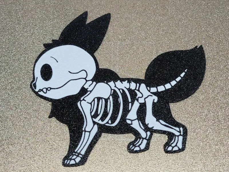 Pokemon Eevee Skeleton