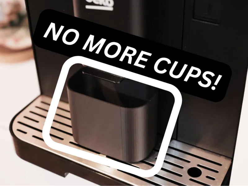 Coffee machine dripping cups