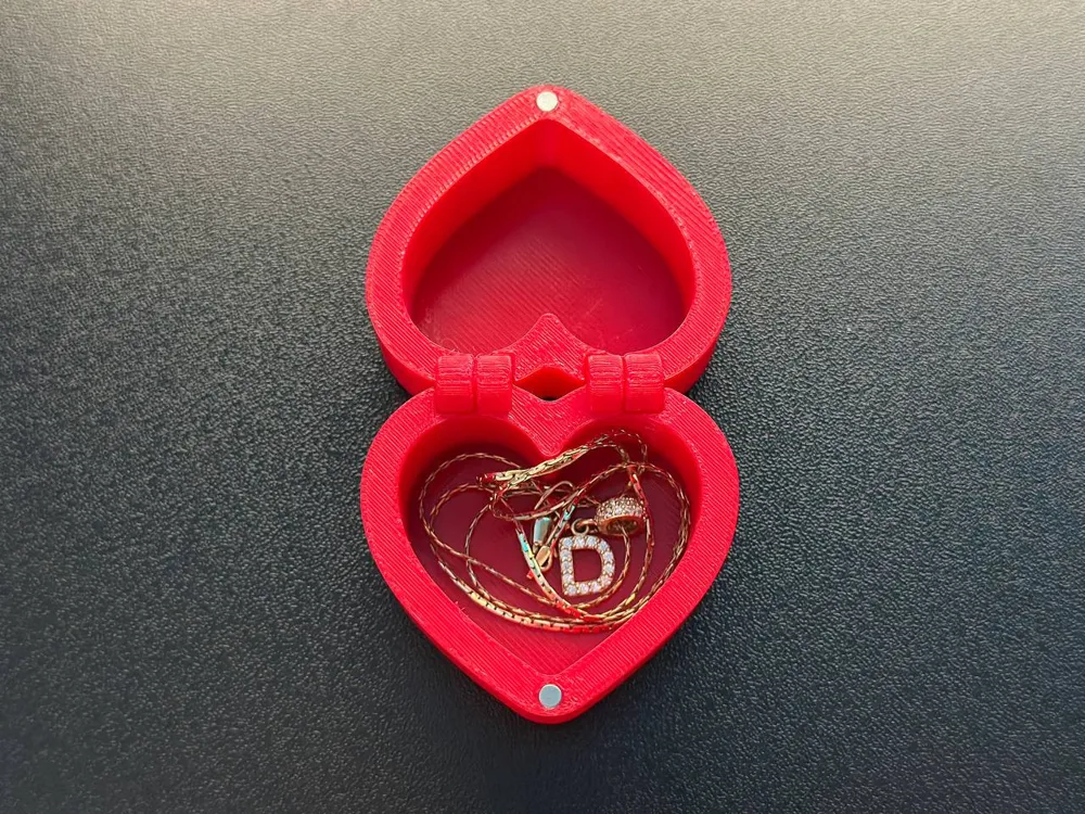 Heart Ring Box (Print in Place) - Free 3D Print Model - MakerWorld