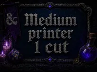 Medium printer (1 cut)