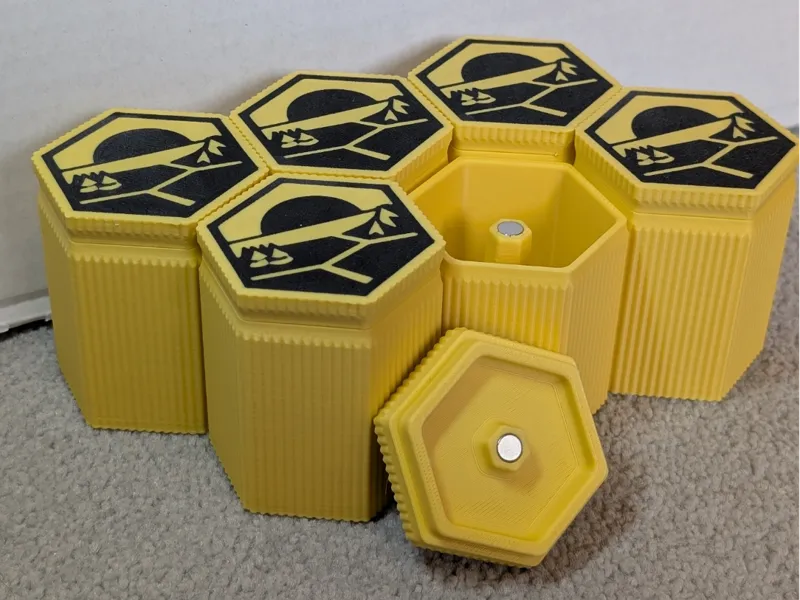 Magnetic Catan Player Piece Box