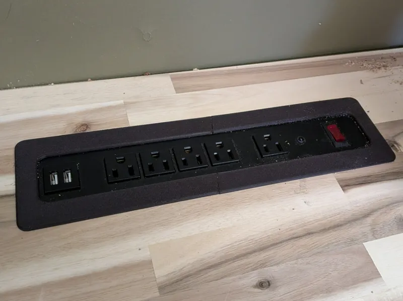 US General Power Strip Desk Grommet