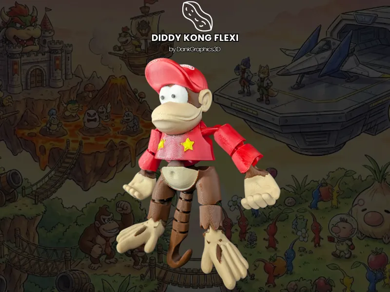Articulated Diddy Kong Flexi