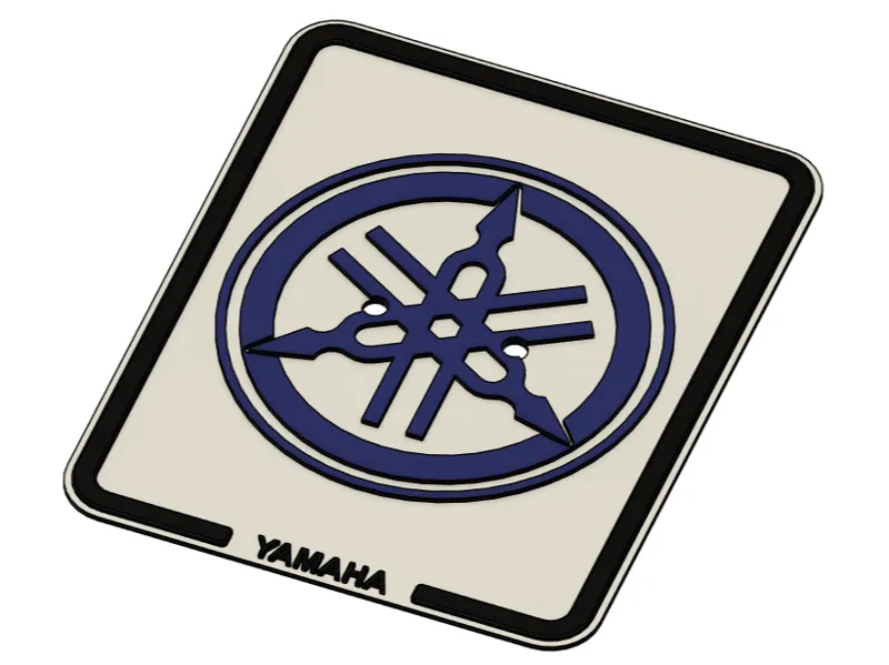 Mofa & Roller Kennzeichen -YAMAHA großem Symbol