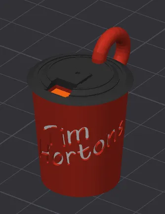 Tim hortons cup keychain