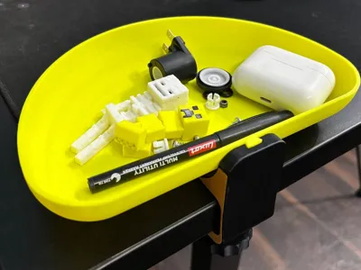 Tray Table Mounted Desk Organizer