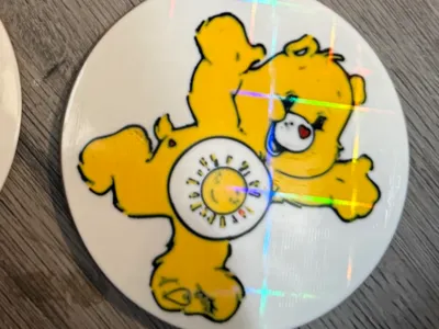 sunshine carebear coaster