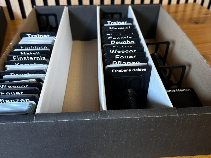 TCG Storage Dividers – Type & Set Names