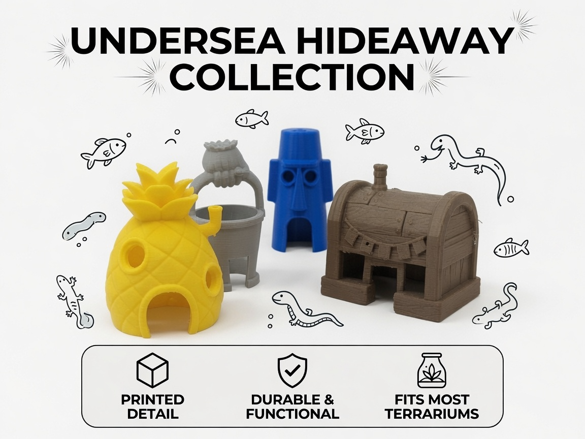 Undersea - Pineapple, Tiki, Krab Trap & Bucket