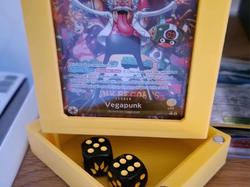 Deck box with dice storage