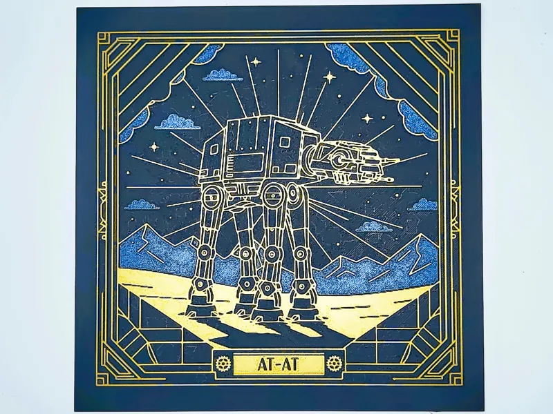 Star Wars - AT AT - Art Déco Stil
