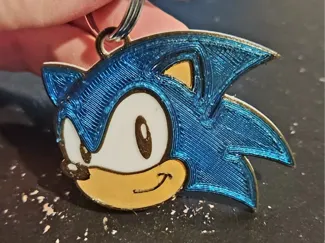 sonic keychain ams test 4 color quick print