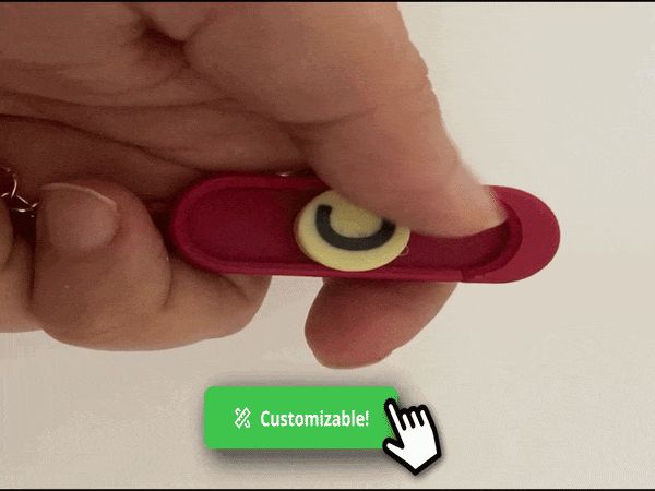 Custom magnetic named keychain fidget & wall plate