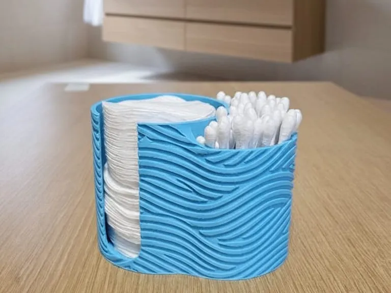 Contenitore cotton fioc e dischi struccanti onde