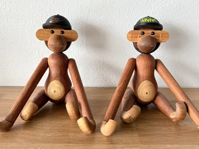 Caps for wooden figure