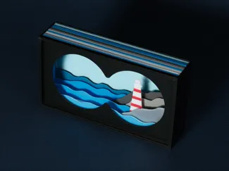 Lighthouse shadow box