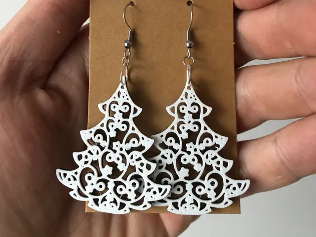 Christmas tree earrings no AMS