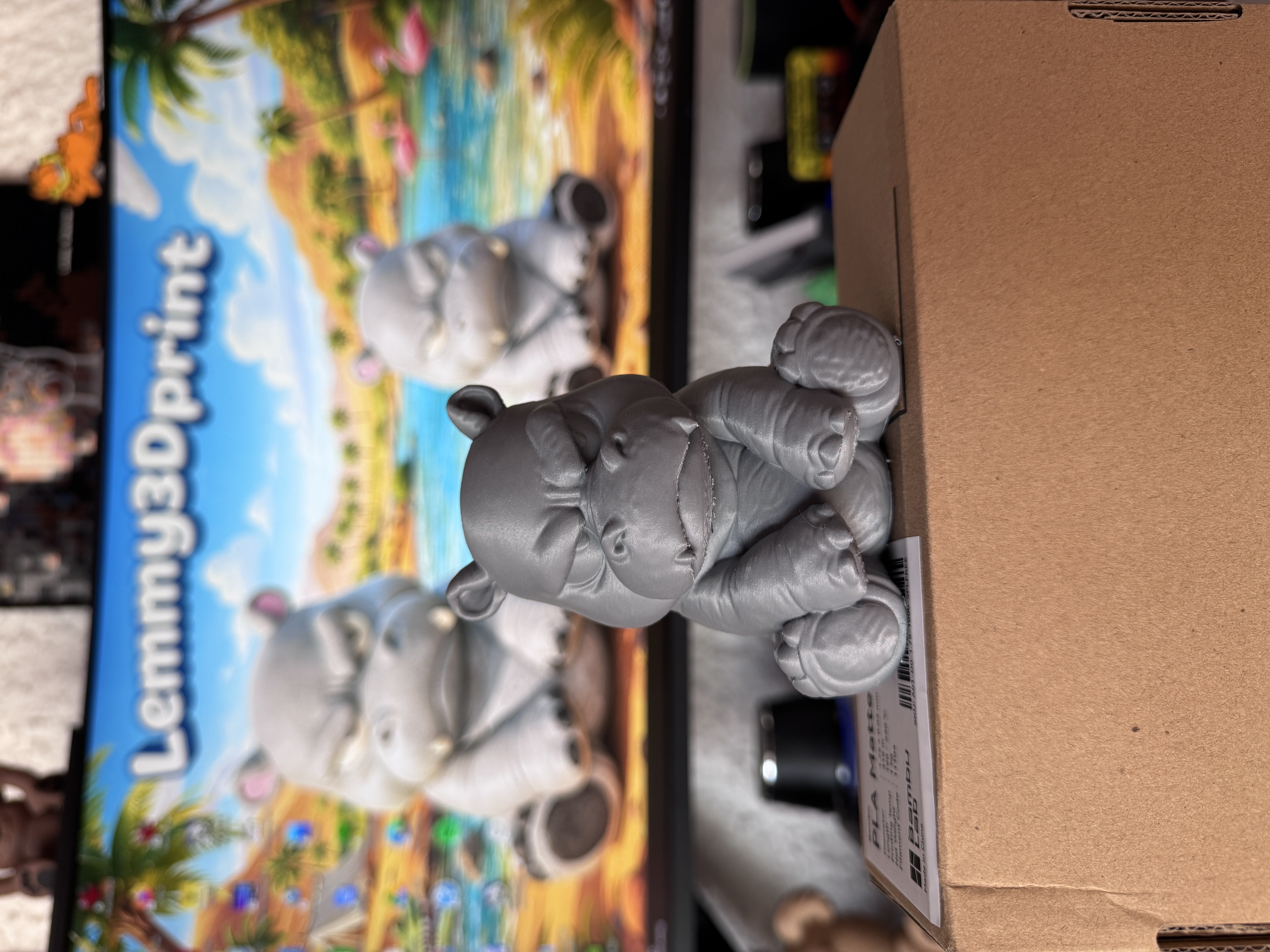 Miniatura 1 do modelo 3D Grumpy Hippo