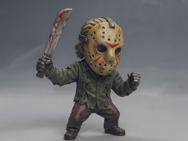 Chibi Jason Voorhees Horror Figurine 3D model