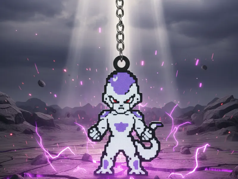 Dragonball Z - Final Form Frieza 8-bit Keychain