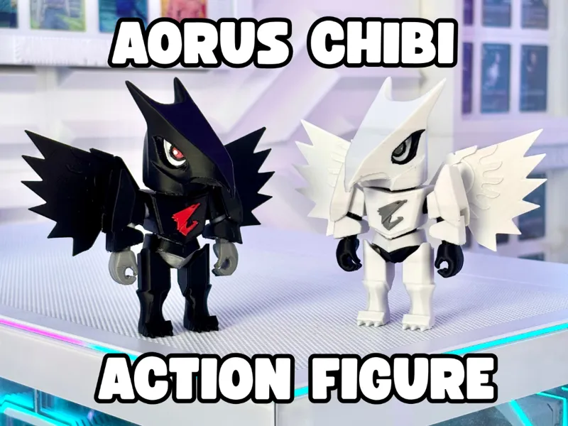 Aorus Chibi - Posable Action Figure for Gamers