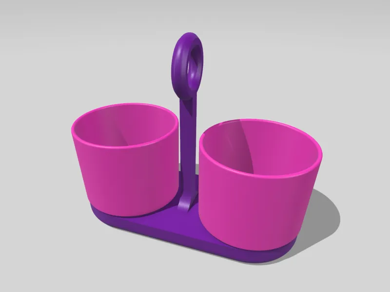 CORCELAIN - SOPORTE PARA DOS TAZAS